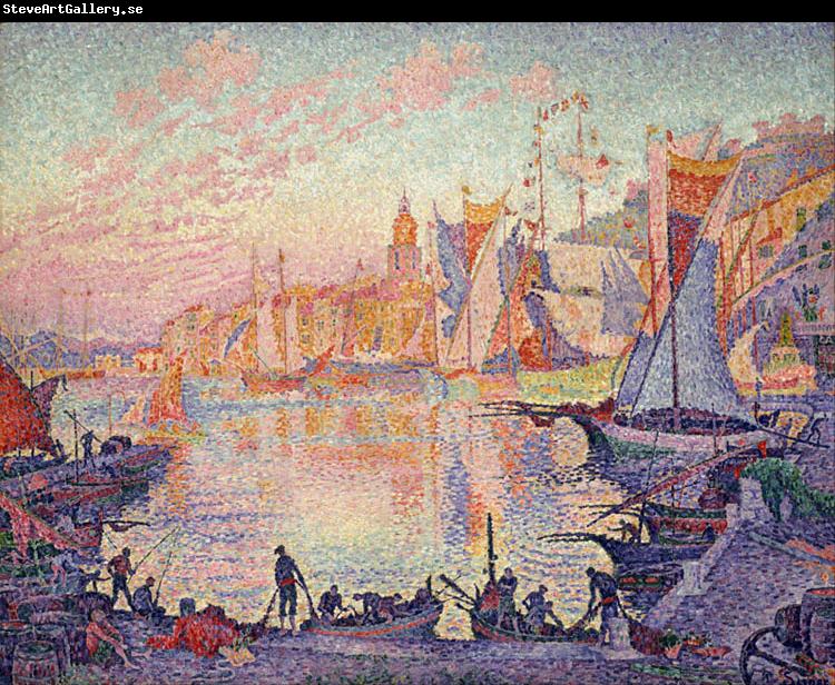 Paul Signac The Port of Saint-Tropez (mk09)